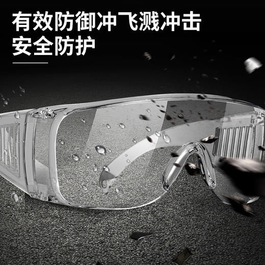 得力DL522012防冲击眼镜(透明) 商品图2