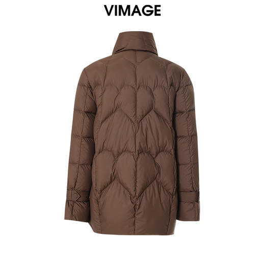 VIMAGE纬漫纪冬季新款白鸭绒气质羽绒服外套V1811421 商品图1