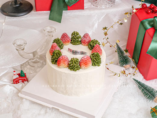 圣诞限定｜草莓奶油蛋糕，草莓夹心，奶油抹面 商品图1