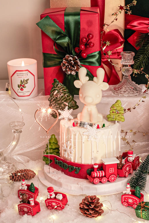 圣诞限定｜心动小鹿，草莓夹心，奶油霜抹面 商品图2