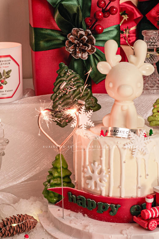 圣诞限定｜心动小鹿，草莓夹心，奶油霜抹面 商品图3