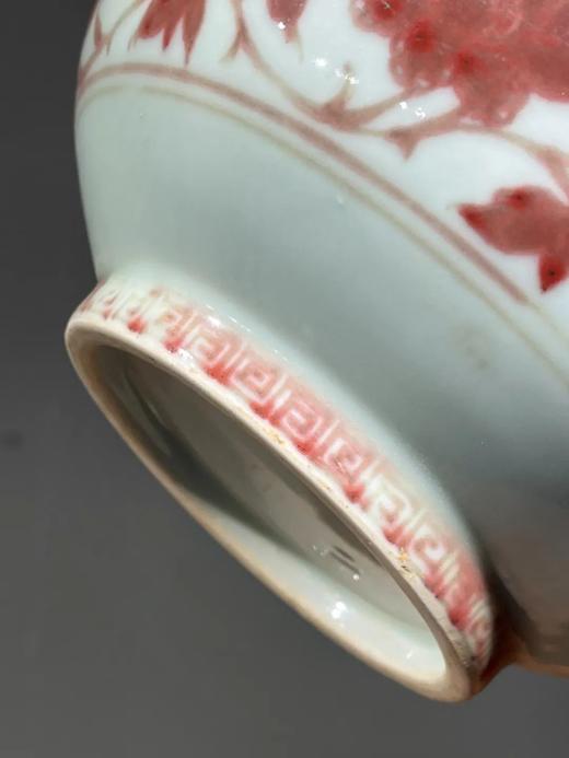 釉里红缠枝花卉纹大瓷碗，顺丰包邮 商品图3