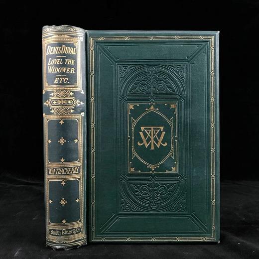 1869年 萨克雷《丹尼斯·杜瓦尔/鳏夫洛弗尔》 作者亲绘多幅插图 漆布精装大32开 商品图0