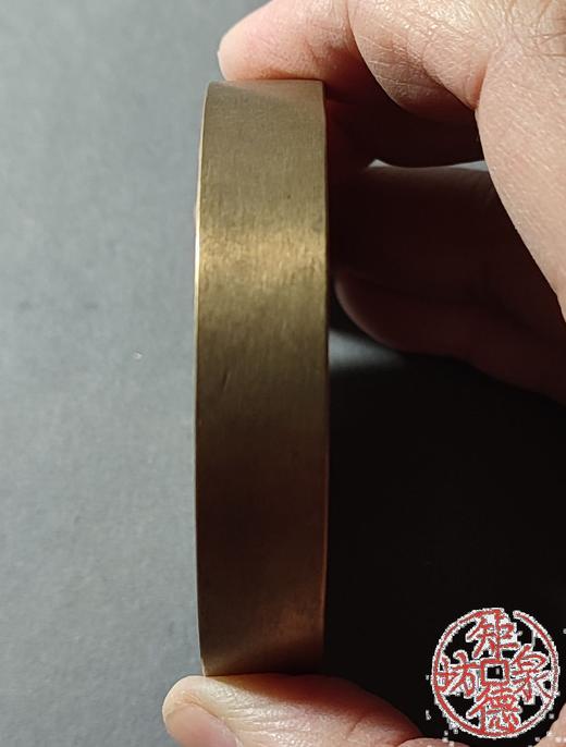 古泉书馆文创 万寿无疆背大雅 （厚）雕母 文房铜镇 DJ0022 商品图4