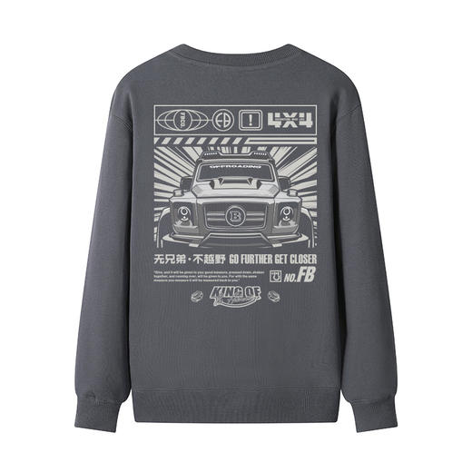 2022秋冬季新款日系漫画风动漫设计大G印花团队聚会圆领毛圈卫衣 NMT-1929 商品图5