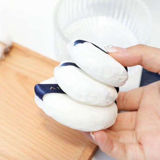 这个平替100分！尔木萄散粉蜜粉丝绒粉扑定妆毛绒绒面干粉饼气垫 商品图3