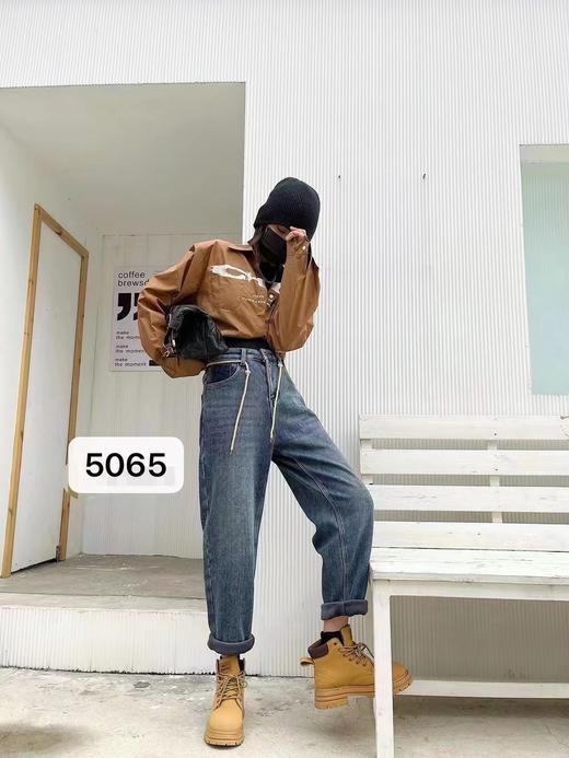 80640407  05405222加绒牛仔男友裤 商品图0