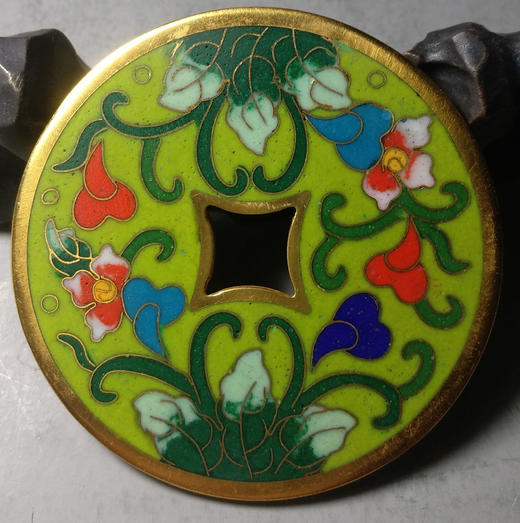 古泉书馆文创珐琅彩 富贵长寿 文房铜镇 F0001 商品图6