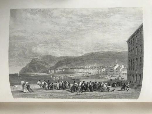 约19世纪后期 南威尔士的漫步与旅行 48幅精美版画插图 全真皮精装16开 商品图13