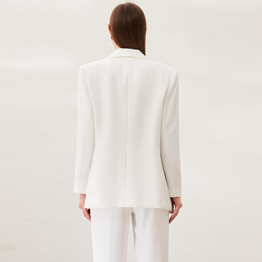 EITIE爱特爱春季新款时尚职业通勤百搭显瘦干练西装外套女6903601 商品图5