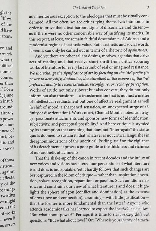 预售 【中商原版】批评的局限 Limits of Critique 英文原版 Rita Felski 进口图书 英文文学 经典文学 英文小说 商品图6