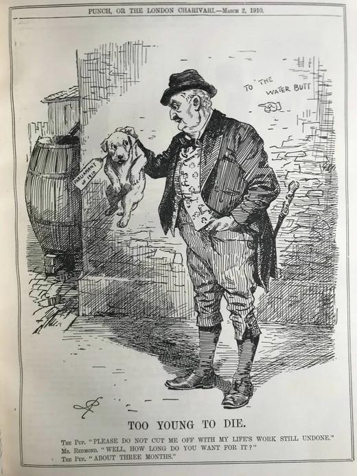 1910年1-6月 英国讽刺漫画杂志《笨拙》数百幅插图 漆布精装16开 商品图4