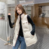 FF-8805秋冬新款撞色胖mm羽绒马夹200斤250斤280斤宽松马夹外套8805 商品缩略图4
