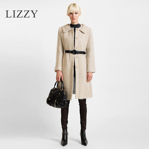 LIZZY 2024时尚百搭全手工包扣工艺鳄鱼纹D字扣头层牛皮腰带7788 商品图3