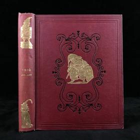 1910年1-6月 英国讽刺漫画杂志《笨拙》数百幅插图 漆布精装16开