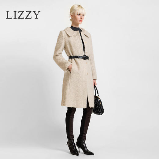 LIZZY 2024时尚百搭全手工包扣工艺鳄鱼纹D字扣头层牛皮腰带7788 商品图2