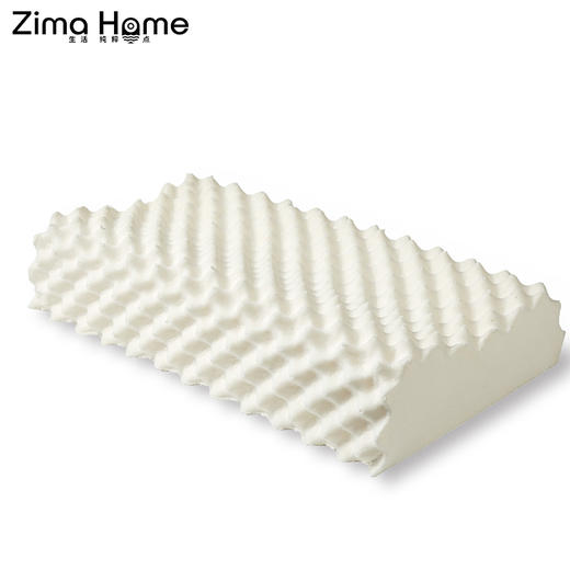 泰国天然乳胶亲肤透气高低枕（曲线枕/按摩枕/女士枕）【吱嘛家居】 商品图0