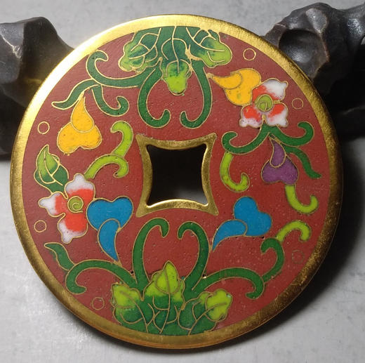 古泉书馆文创珐琅彩 富贵长寿 文房铜镇 F0002 商品图6