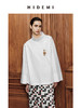 HIDEMI 节日系列极简立领廓形衬衫 黑色/白色 商品缩略图1