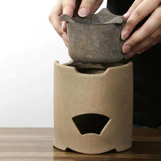 汉陶 老坑矿 碳炉 烧炭泥炉 小火炉 风炉 潮汕功夫煮茶炉小型 商品图9