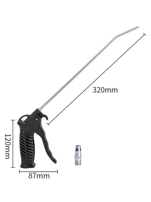 得力DL7631加长吹尘枪400mm(黑) 商品图2