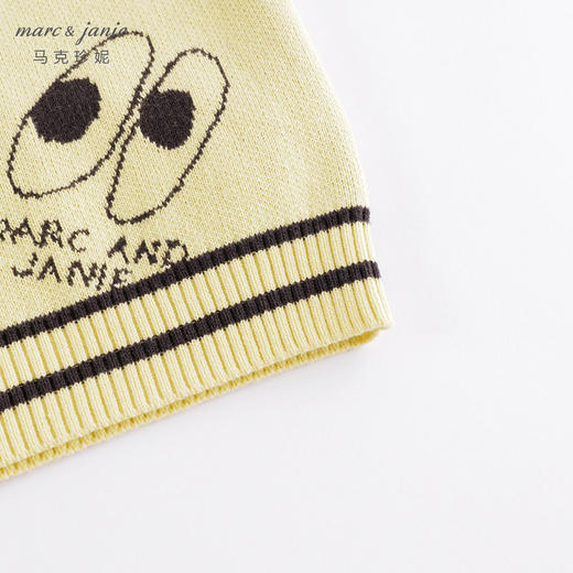 马克珍妮春装新款 男童趣味提花V领针织衫 儿童马甲230127 商品图4