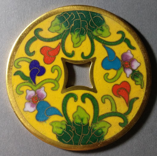 古泉书馆文创珐琅彩 富贵长寿 文房铜镇 F0005 商品图2