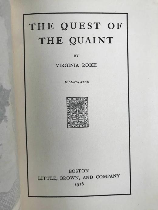 1916年 对古雅的追求 20幅插图 漆布精装32开 商品图3