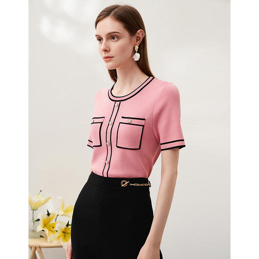 EITIE爱特爱春季新款通勤百搭高腰显瘦职业裤子6905601 商品图7