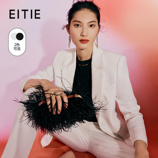 EITIE爱特爱春季新款时尚职业通勤百搭显瘦干练西装外套女6903601 商品图0