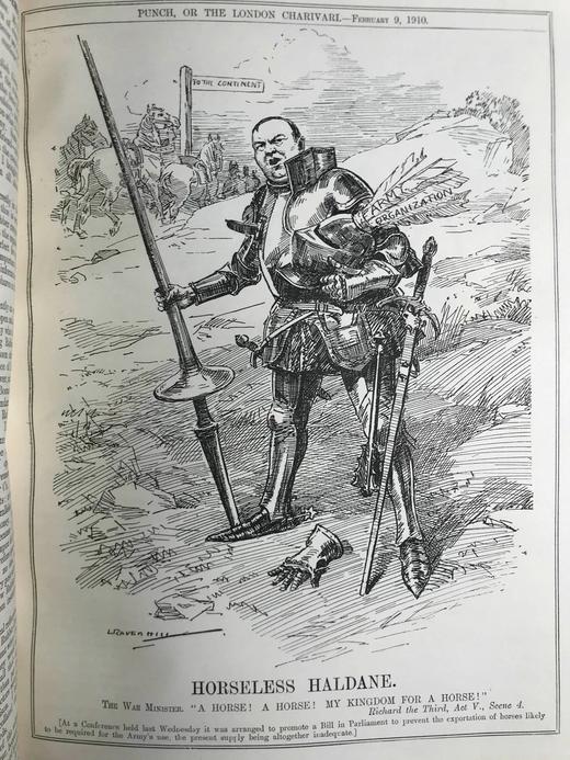 1910年1-6月 英国讽刺漫画杂志《笨拙》数百幅插图 漆布精装16开 商品图12