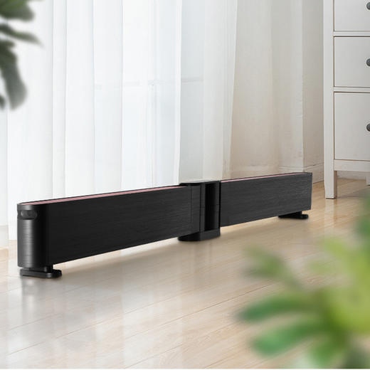 GREE格力 踢脚线 NDJA-X6022B  电暖气 WiFi遥控款 可折叠(黑+玫瑰金) 商品图0