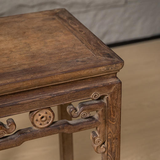 清 柞榛木拐子云纹方几 商品图3