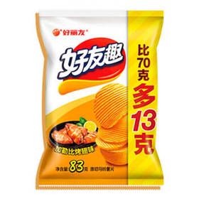 好丽友好有趣薯片加勒比烤翅味70g