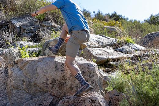 injinji五指袜长筒美利奴羊毛森林绿FOR/石榴红GAR加厚保暖户外徒步越野跑登山 商品图3