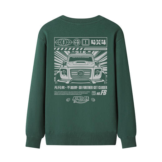 2022秋冬季新款日系漫画风动漫设计大G印花团队聚会圆领毛圈卫衣 NMT-1929 商品图6