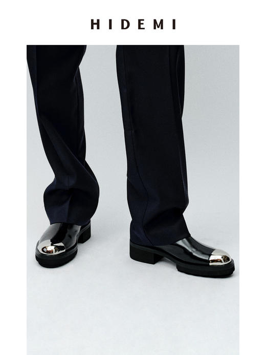 HIDEMI 节日系列金属头拼接切尔西厚底短靴 商品图5