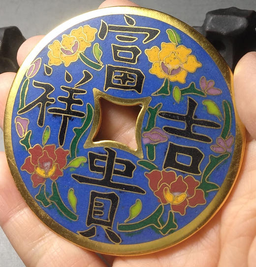 古泉书馆文创珐琅彩 富贵吉祥 文房铜镇 F0010 商品图8