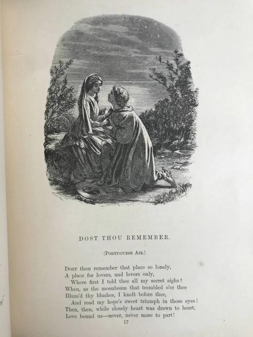 约19世纪后期 托马斯·摩尔《爱尔兰旋律/拉拉·露哈》 数百幅版画插图 漆布精装16开 商品图12