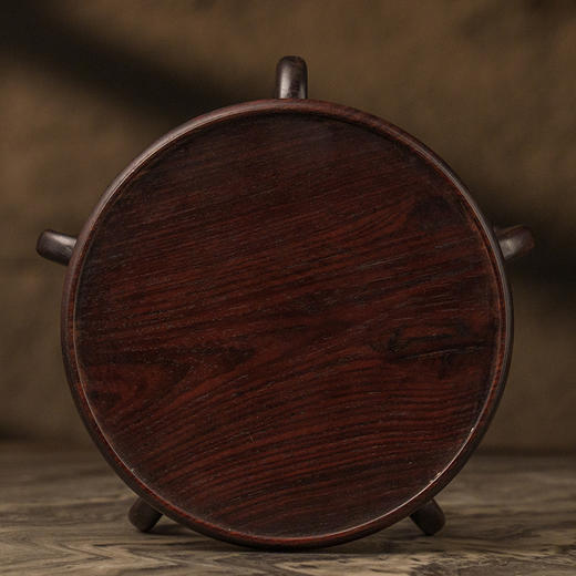 红木三弯腿五足花几摆件 商品图1