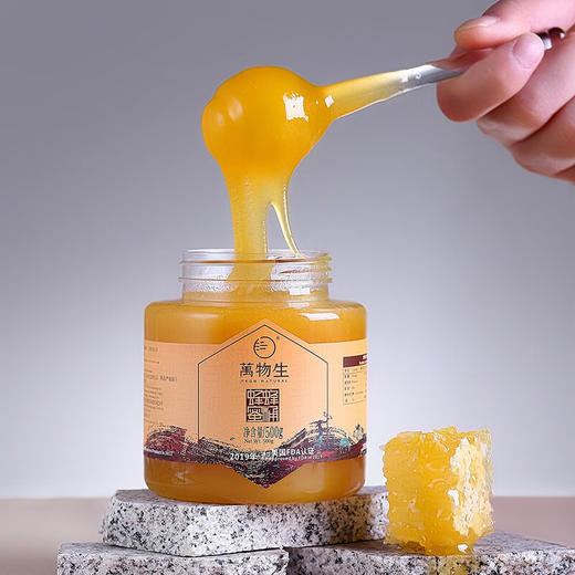 万物生蜂桶蜂蜜500g/瓶 商品图3