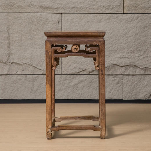 清 柞榛木拐子云纹方几 商品图0