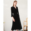 EITIE爱特爱春季新款气质时尚西装翻领收腰A字百褶拼接连衣裙6907601 商品缩略图2