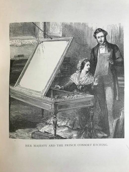 1896年 维多利亚女王：她的生平与统治 56幅插图 漆布精装16开 商品图7