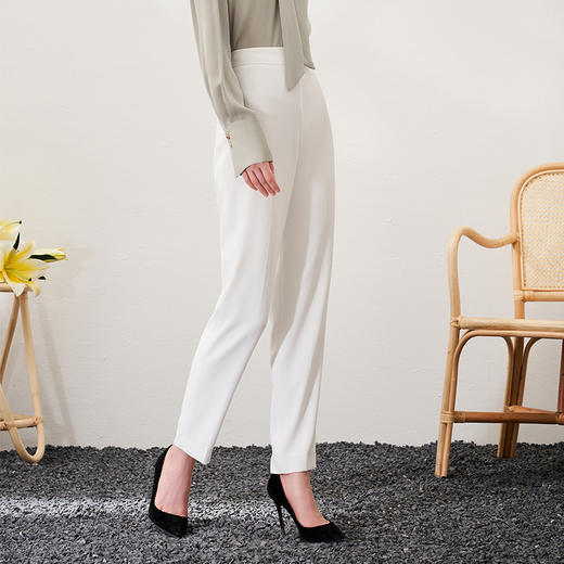 EITIE爱特爱春季新款通勤百搭高腰显瘦职业裤子6905601 商品图3