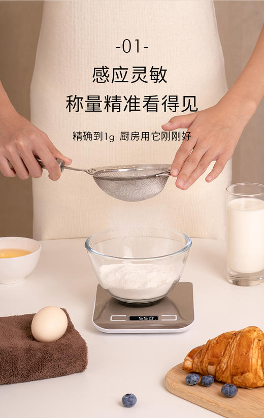 【学分+钱购】厨房电子秤 商品图3