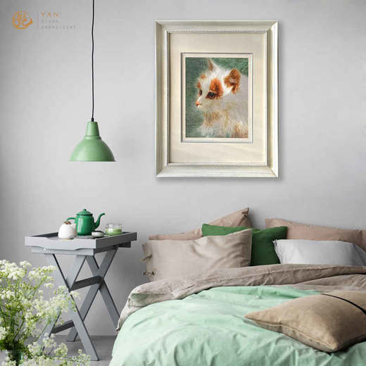 艷 湘绣  刺绣客厅餐厅玄关《小品》新中式挂画 商品图8