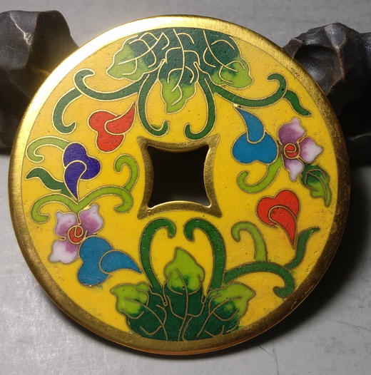 古泉书馆文创珐琅彩 富贵长寿 文房铜镇 F0005 商品图6