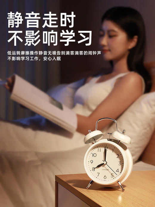 【创意简约超省电，怀旧时尚闹钟！】起床神器学生专用小闹钟儿童男女孩宿舍闹铃加强叫醒桌面电子时钟 商品图3
