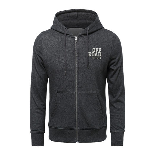 自由基地秋冬潮流卫衣扫描风设计越野车e族队服拉链带帽开衫休闲装 NMT-1937 商品图6